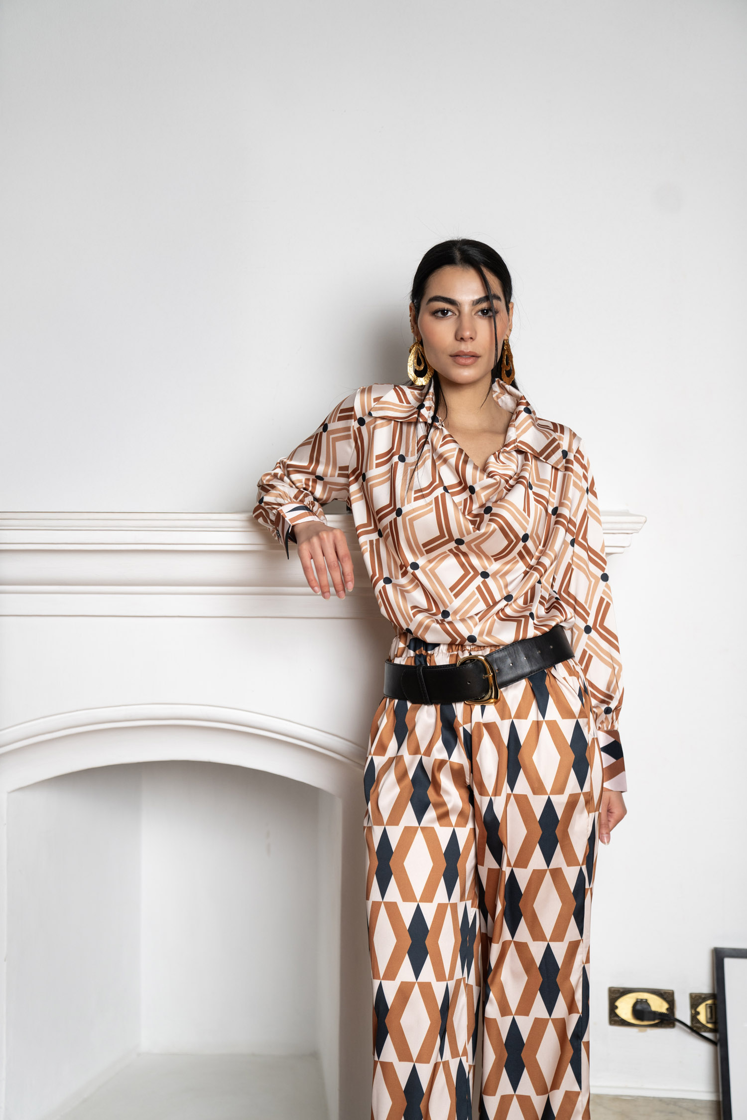 DSC04874.jpg Patterned Satin Pants - Image 1