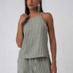 Striped linen top