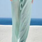 Wide-Leg linen pants with pockets