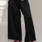 Wide-Leg Crepe Trousers