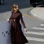 Fit-and-Flare Midi Dress