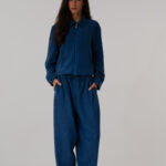 Zip-Up Velour Jacket With Pockets